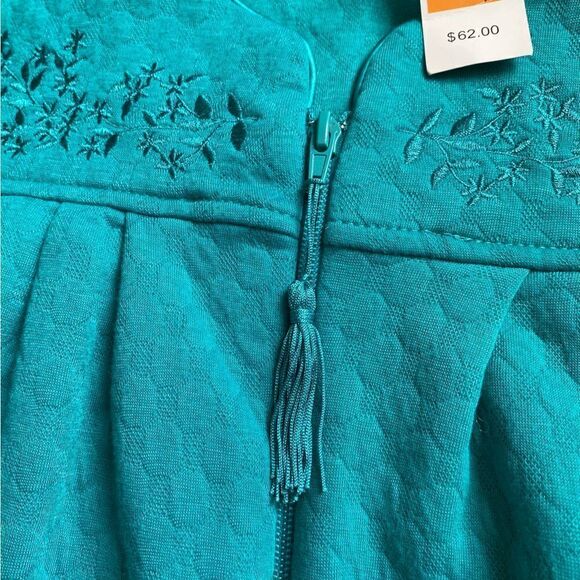 Jasmine Rose Zip Front Coverup Housecoat Robe Nightgown Pajamas New Petite Small - Picture 9 of 11